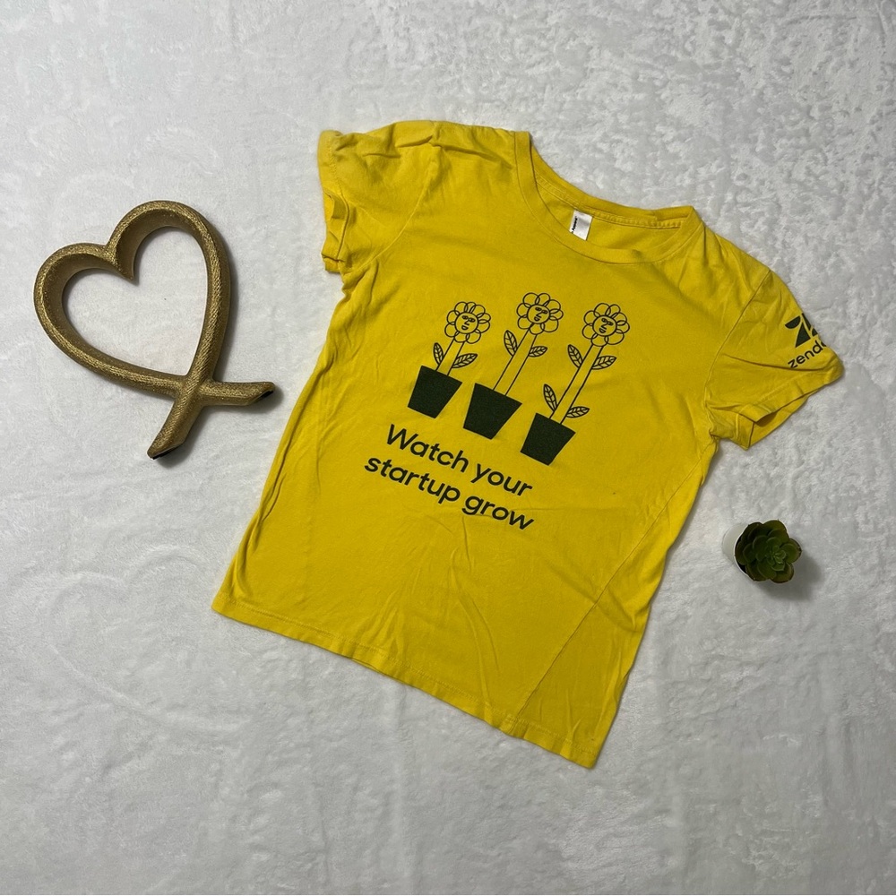 American Apparel Yellow Graphic Tee